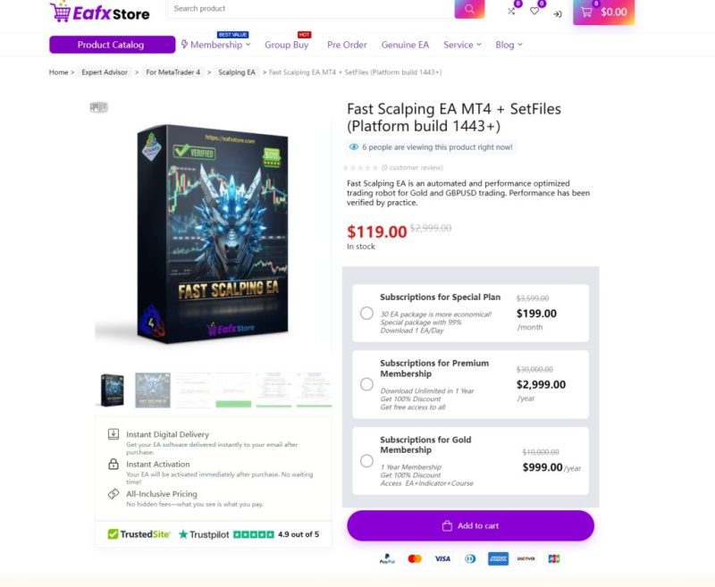 Fast Scalping EA V3 <span class=
