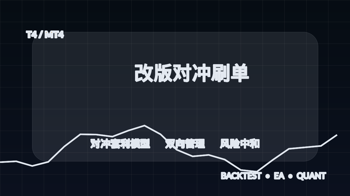 tTSO改版对冲刷单 T4-EA交易综合站